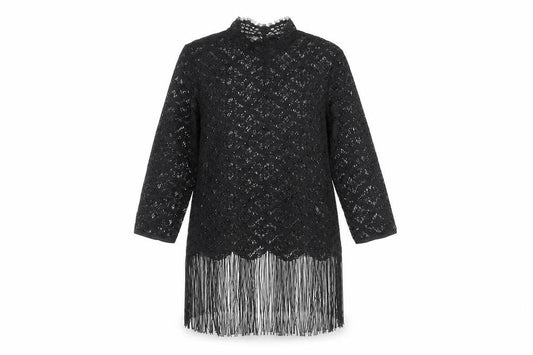 Womens UK Size XS Zara Basic Black Tunic Blouse