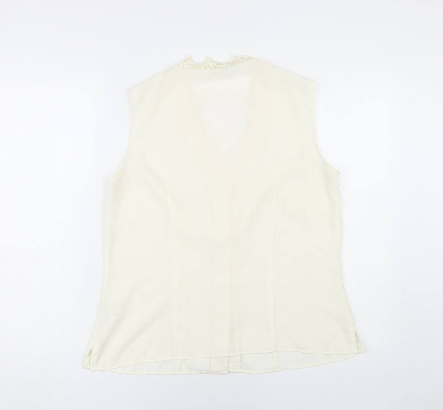 Womens UK Size 16 Marks and Spencer Ivory Basic Blouse