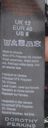 Dorothy Perkins Women Check Shift Dress Size 12