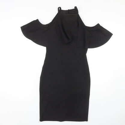 Quiz Women's Black Bodycon Dress Size 10