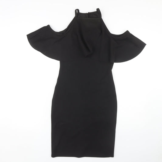 Quiz Women's Black Bodycon Dress Size 10