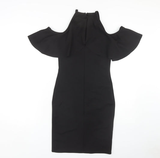 Quiz Women's Black Bodycon Dress Size 10