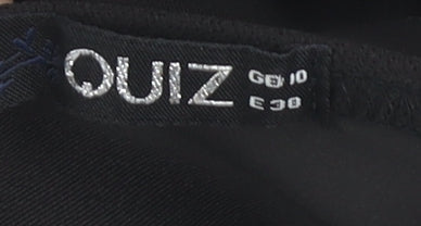 Quiz Women's Black Bodycon Dress Size 10