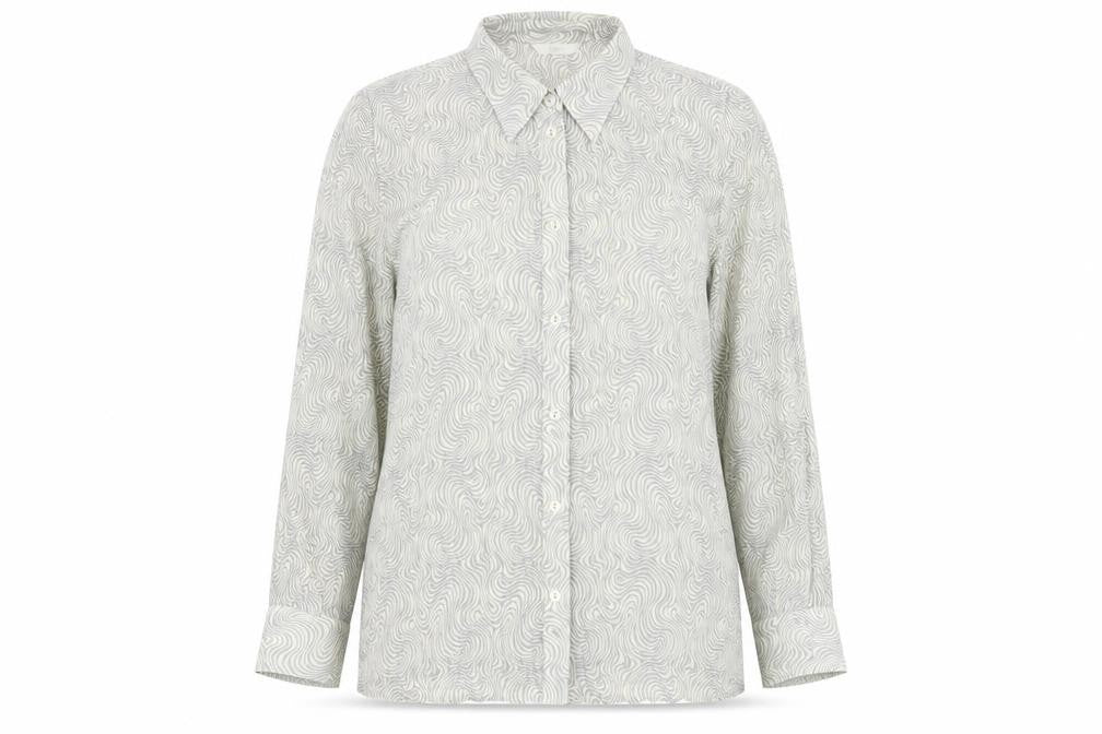 Womens UK Size 16 Marks and Spencer Grey Basic Button-Up