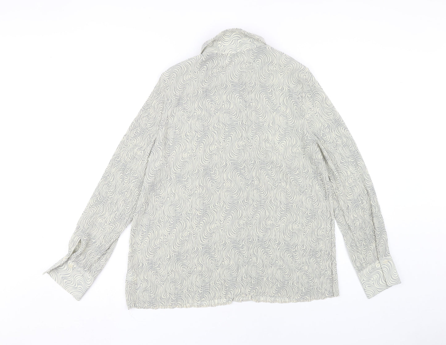 Womens UK Size 16 Marks and Spencer Grey Basic Button-Up