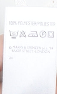 Womens UK Size 16 Marks and Spencer Ivory Basic Button-Up