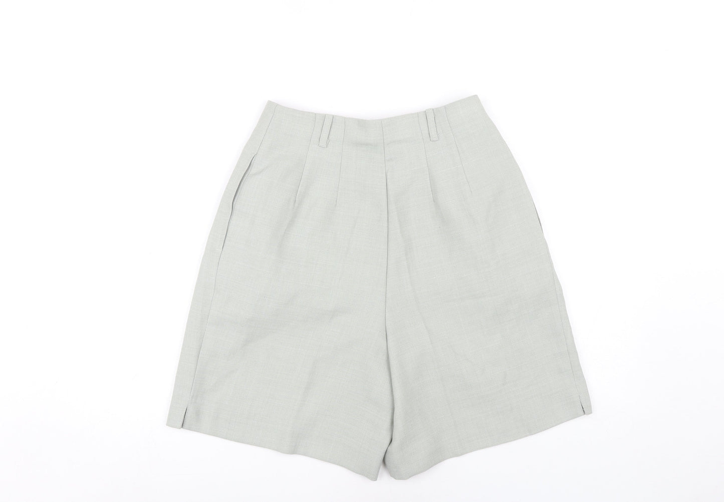 Marks and Spencer Women's Green Pleated Shorts Size 10