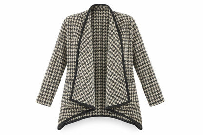 Front view of Collection London Women's Houndstooth Jacket, size 12