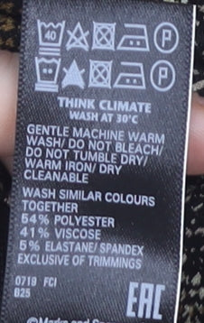 Marks and Spencer Women's Brown Animal Print Pencil Skirt