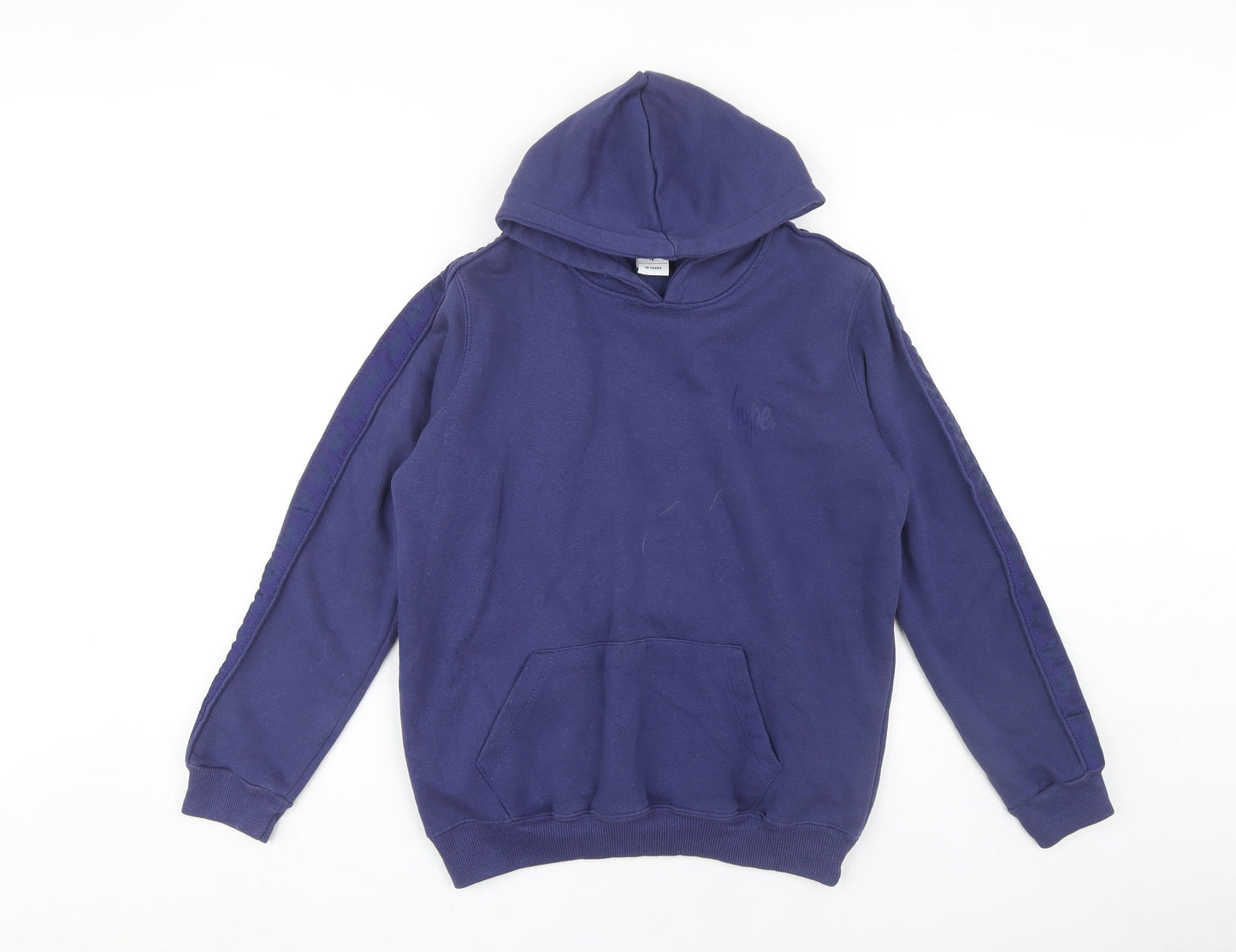 Hype Boys Blue Pullover Hoodie - Size 14 Years