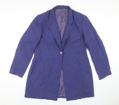 Womens UK Size 16 Richards Purple Basic Jacket