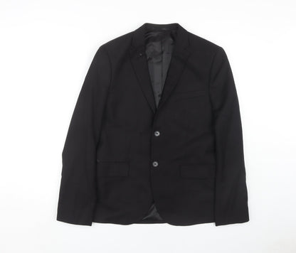 Mens UK Size 38 H&M Regular Black Suit Jacket