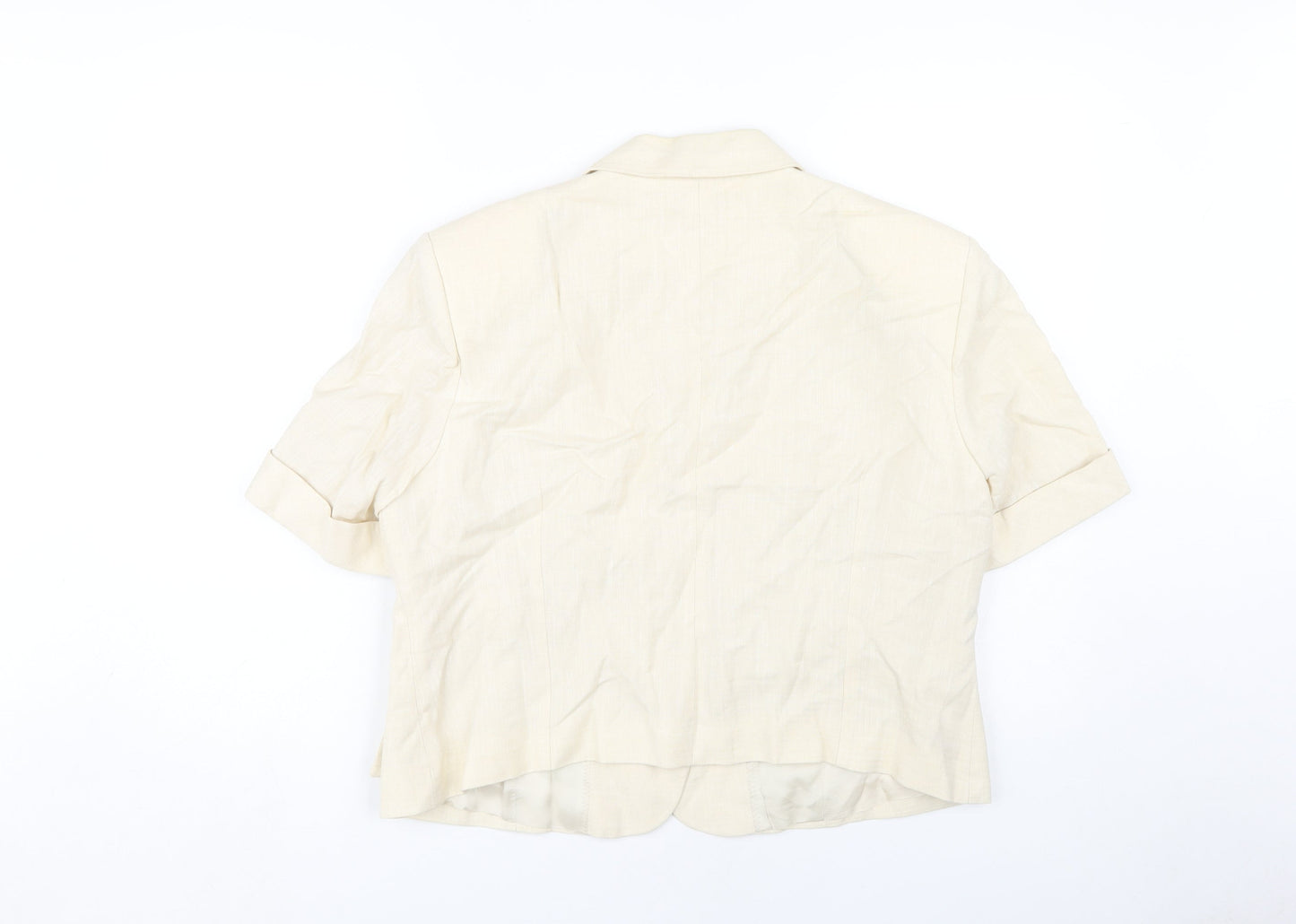 Wish Women's Ivory Blazer Short Sleeve Size 18