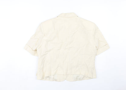 Wish Women's Ivory Blazer Short Sleeve Size 18