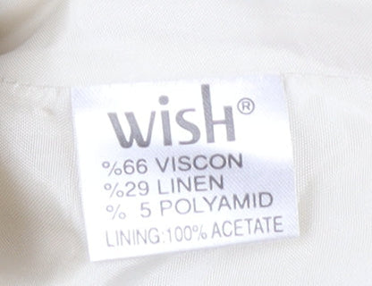 Wish Women's Ivory Blazer Short Sleeve Size 18