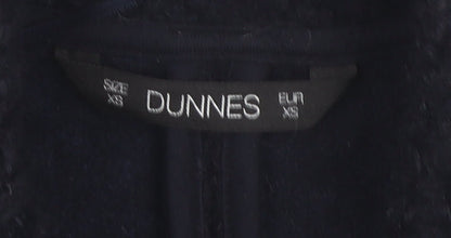 Dunnes Women's Black XS Pea Coat Mid-Length Winter