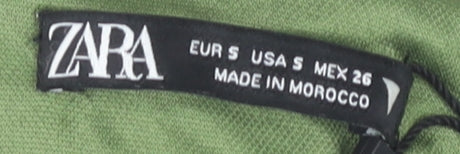 Zara Green Strapless Bodysuit Women Small Casual Slim Fit