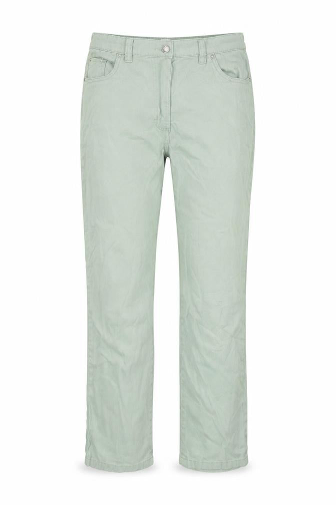 Womens UK Size 10 Damart Regular Fit Chino Green Trousers