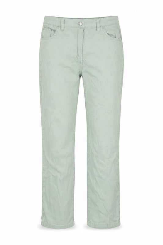 Womens UK Size 10 Damart Regular Fit Chino Green Trousers