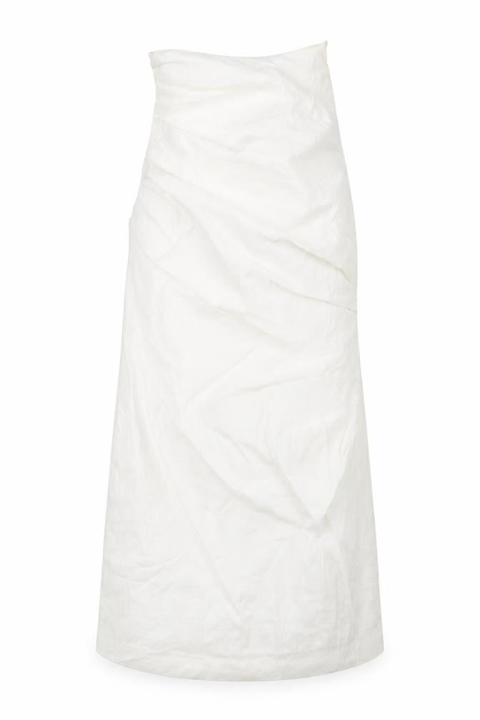 Zara Women Ivory Sleeveless Dress Size M