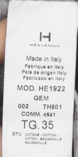 HeavenTwo Men's Grey Chino Trousers Size 35