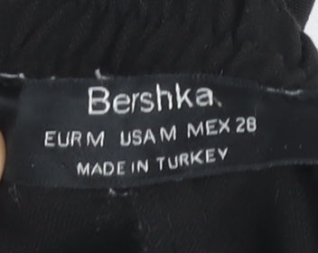 Womens UK Size M Bershka   Black Trousers
