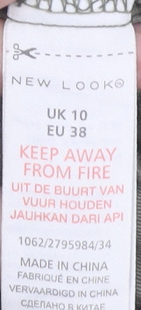 New Look Women’s Green Parka Jacket Size 10