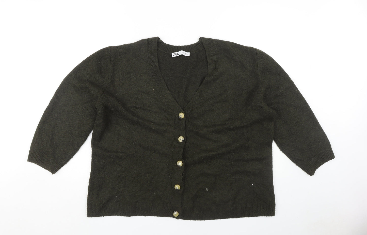 Womens UK Size 12 Zara Black Cardigan Jumper