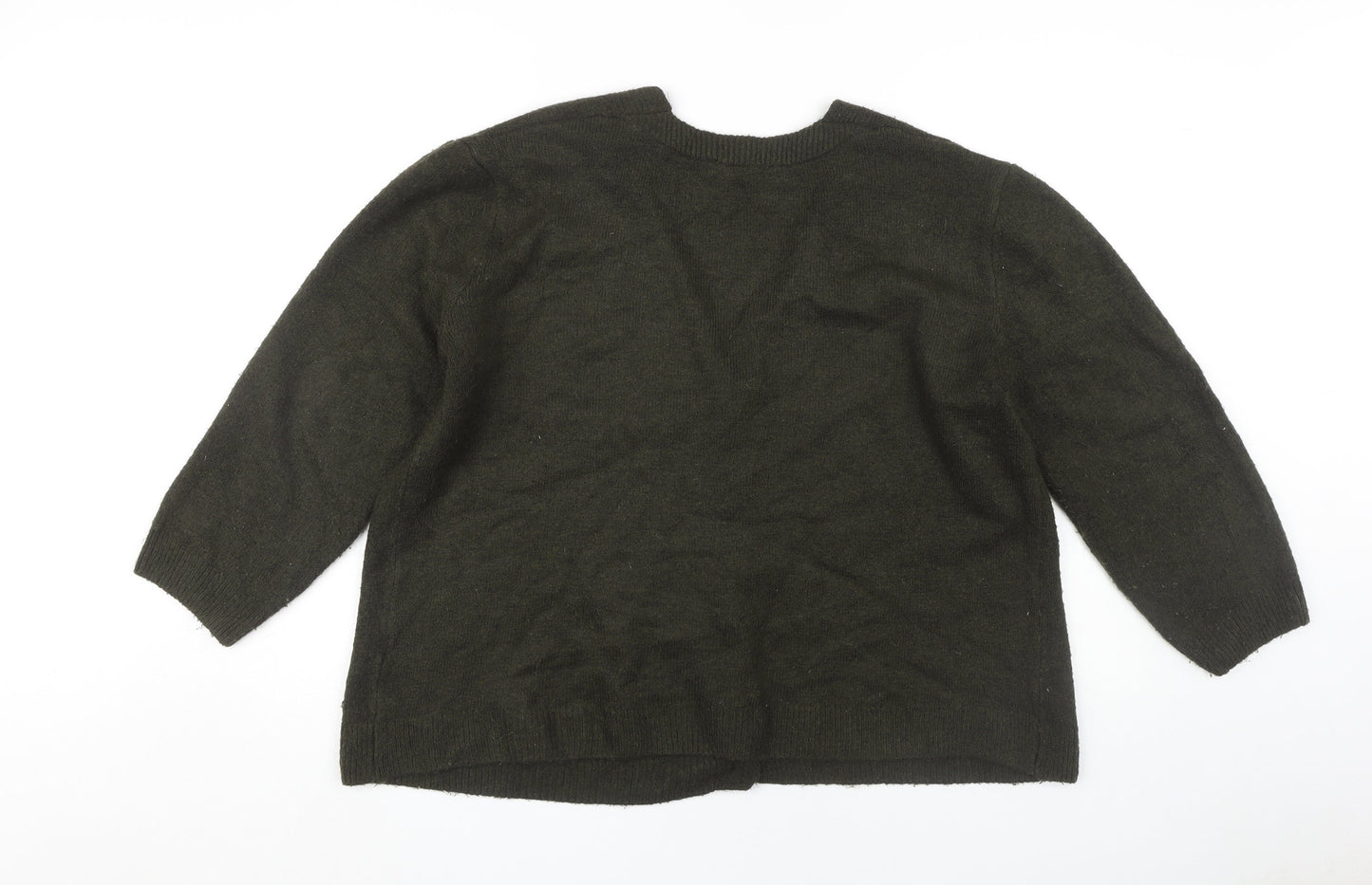 Womens UK Size 12 Zara Black Cardigan Jumper