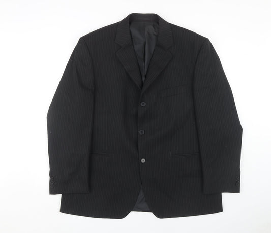 Mens UK Size 44 Unknown Regular Black Suit Jacket