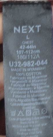 Next Men's Brown Argyle Full Zip Jumper - Large