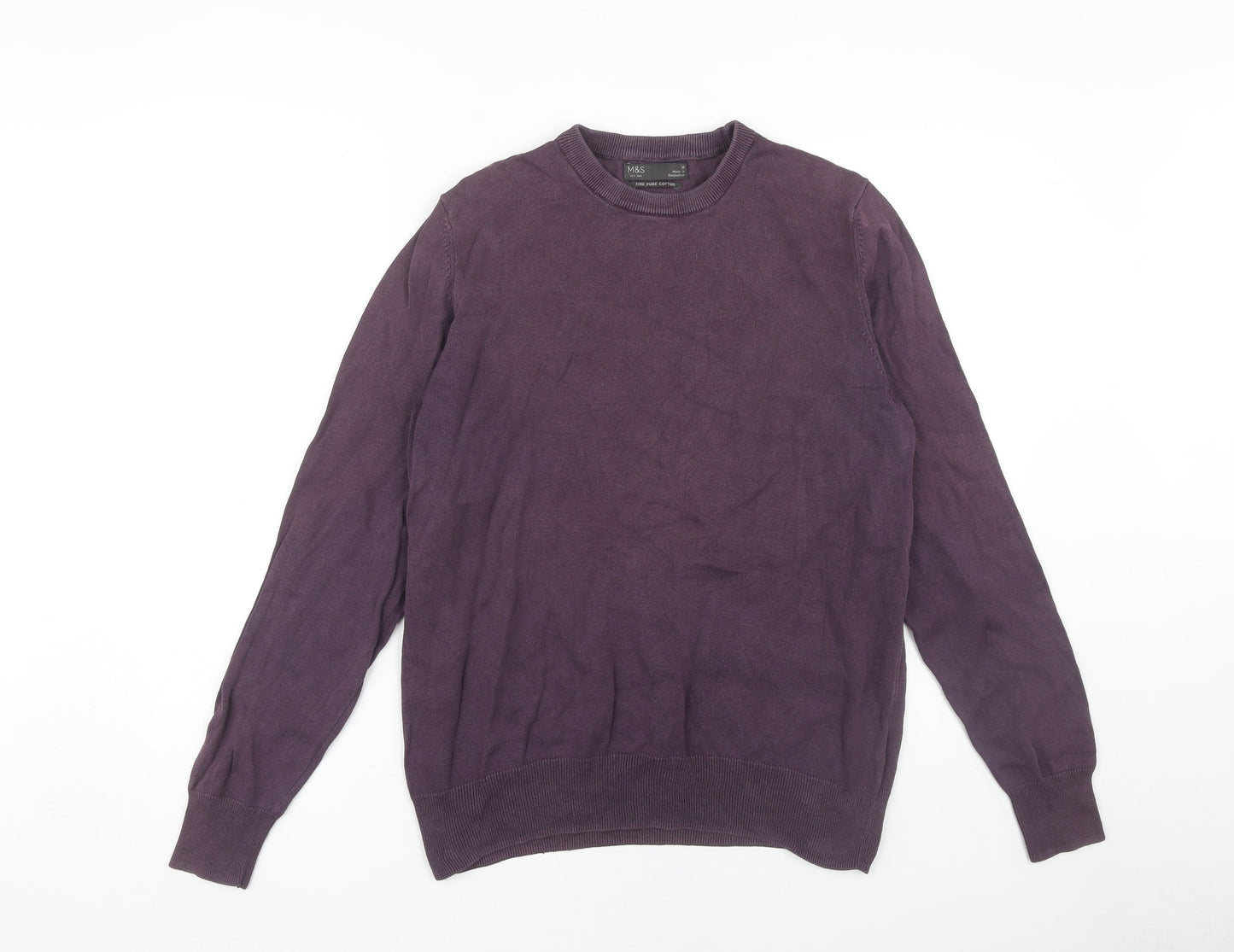Womens UK Size M Marks and Spencer Purple Pullover Jumper