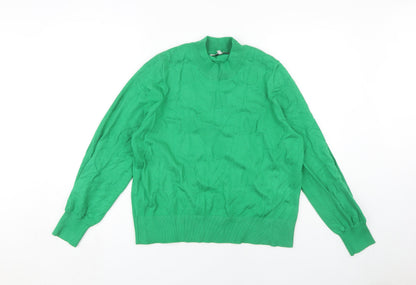 Womens UK Size 16 NEXT Green Pullover Jumper