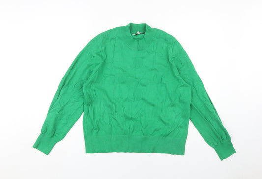 Womens UK Size 16 NEXT Green Pullover Jumper
