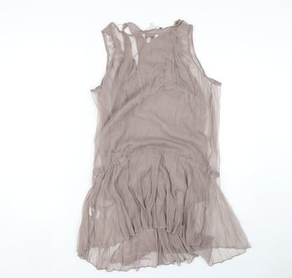 Womens UK Size 14 Marks and Spencer Brown Wrap Tank