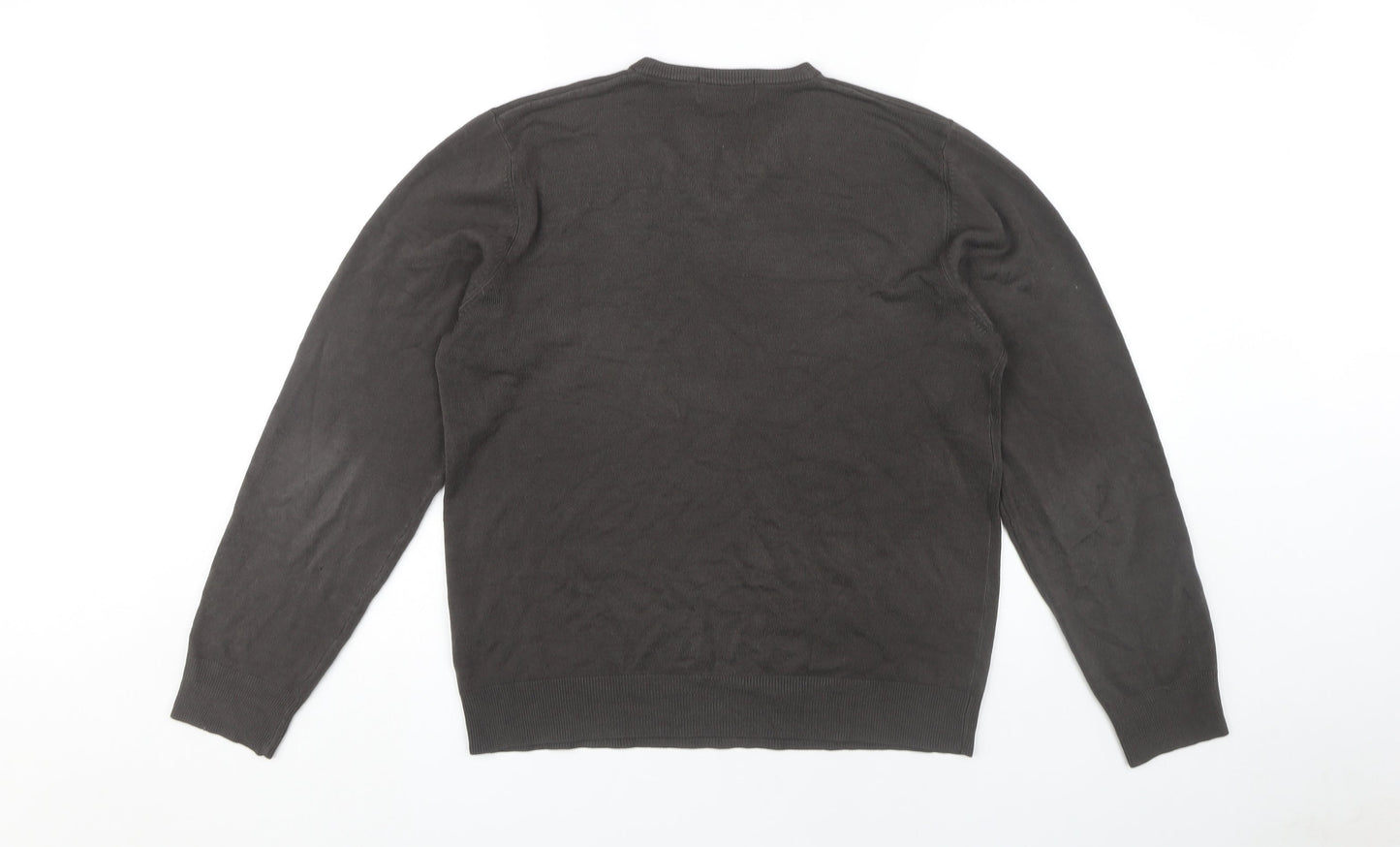 Marks and Spencer Mens Black V-Neck Pullover Jumper