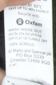 Marks and Spencer Mens Black V-Neck Pullover Jumper