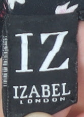 Izabel London Women's Floral Fit & Flare Dress Black, Size 8