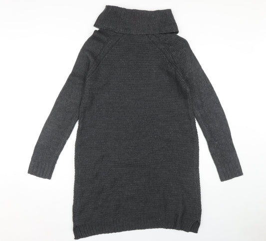 Debenhams Grey Jumper Dress, Size 12, Women's Knitwear