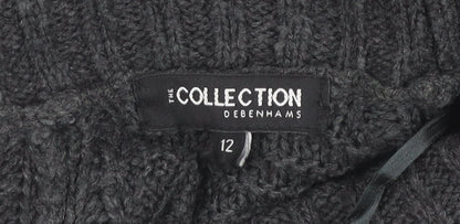 Debenhams Grey Jumper Dress, Size 12, Women's Knitwear
