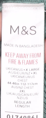 Marks and Spencer Men’s Green XL Pullover Jumper