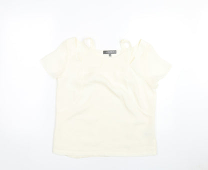Womens UK Size 12 Marks and Spencer Ivory Basic Blouse