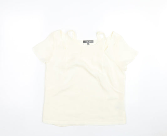 Womens UK Size 12 Marks and Spencer Ivory Basic Blouse