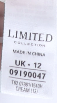 Womens UK Size 12 Marks and Spencer Ivory Basic Blouse