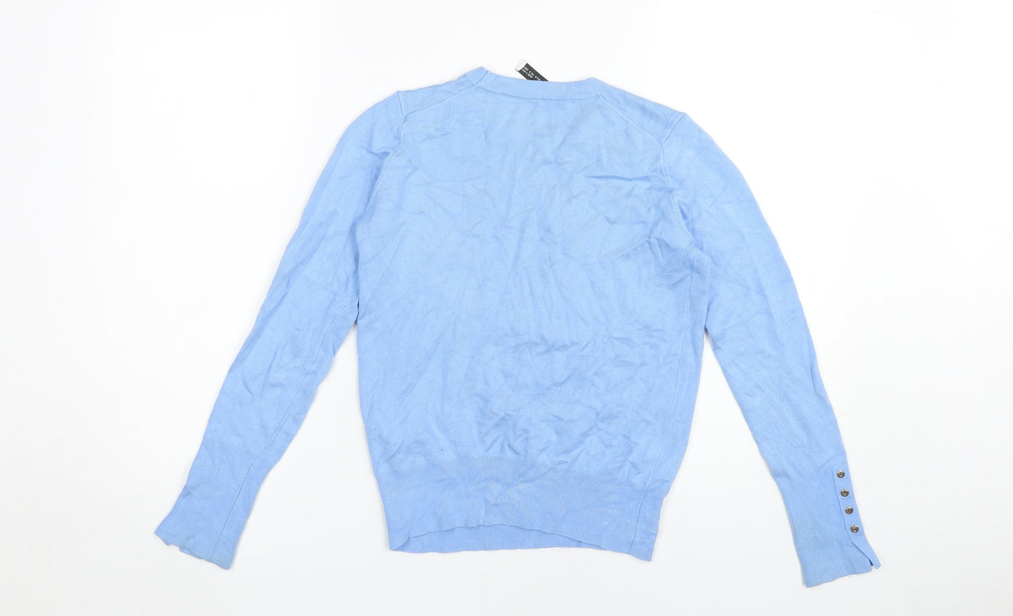 Womens UK Size 10 Zara Blue Pullover Jumper