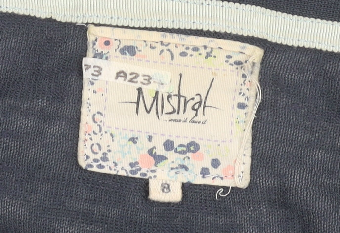 Womens UK Size 8 Mistral Blue Cardigan Jumper