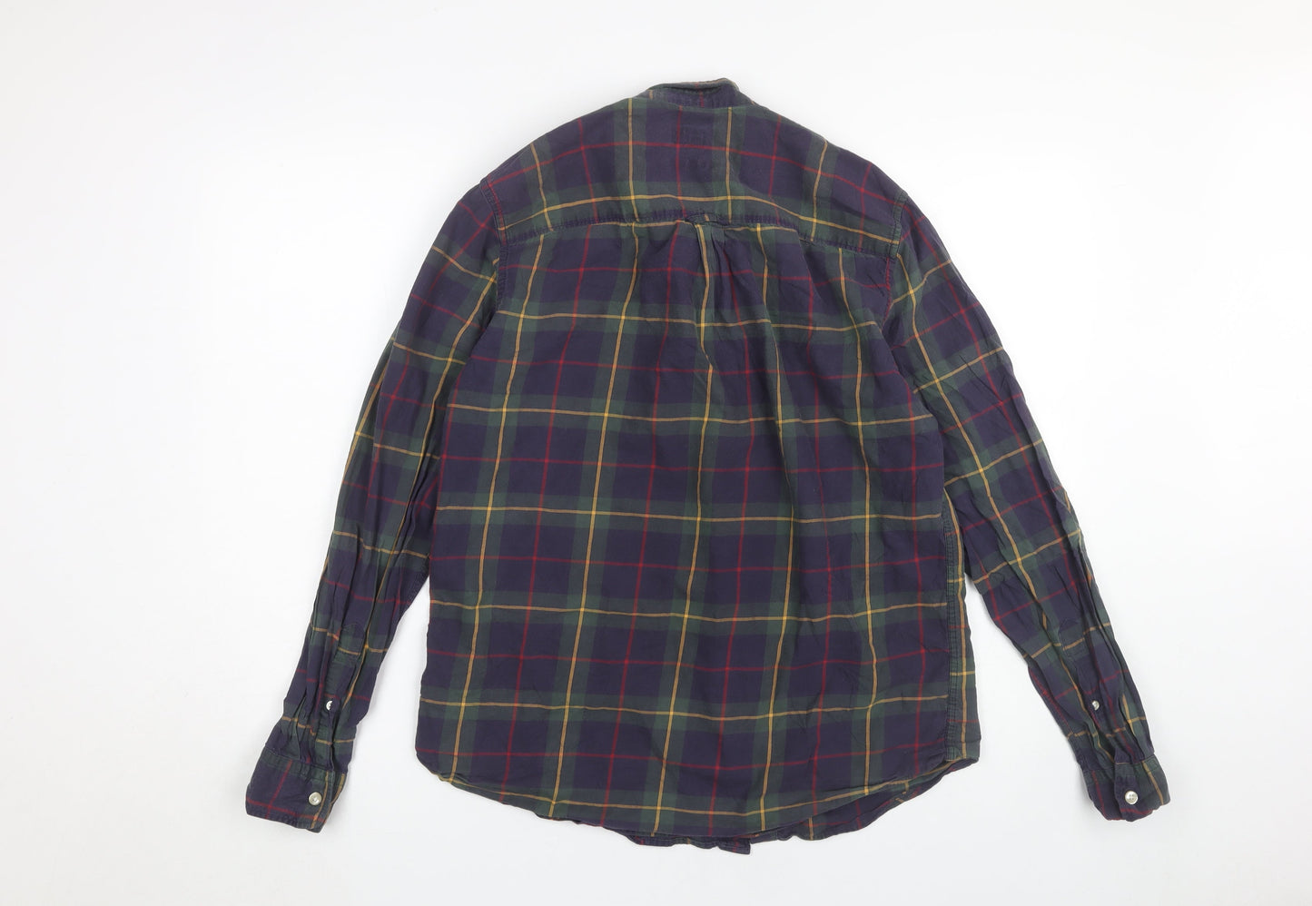 Next Men's Multicoloured Plaid Shirt, M, Button-Up