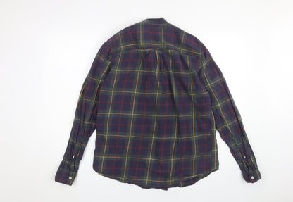 Next Men's Multicoloured Plaid Shirt, M, Button-Up