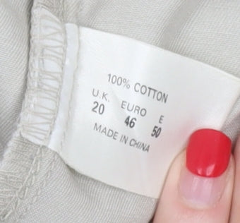 East Coast Beige Chino Shorts - Unisex, Size 20
