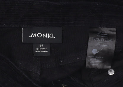 Womens UK Size 6 Monki Regular Fit  Black Trousers